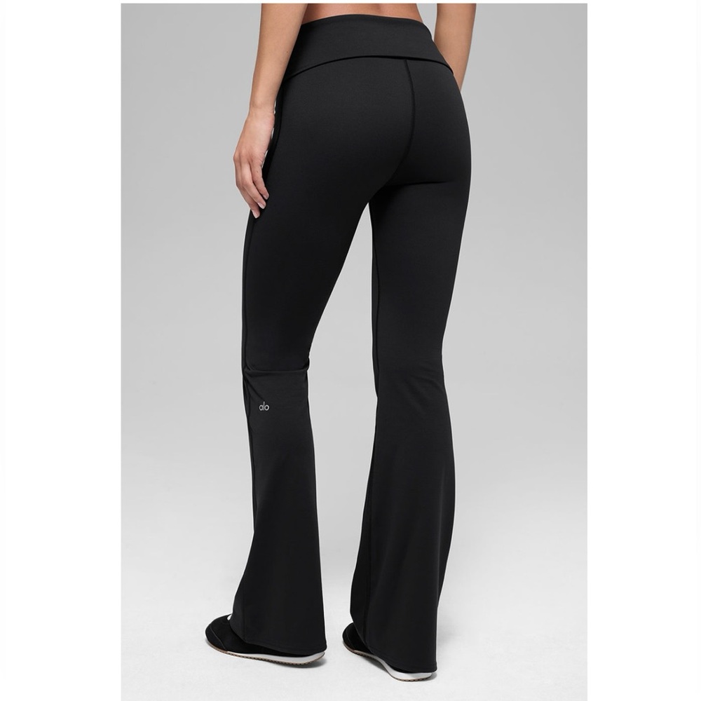 ALO Yoga Softsculpt Foldover Flare Leggings